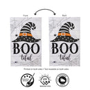 Boo-tiful Witch Hat Moire Flag House