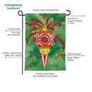 Elegant Red Ornament Moire Flag Garden