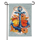 Anchored in Fall Moire Flag Garden