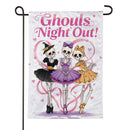 Happy Halloween Skeleton Ballerinas Moire Flag Garden