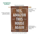 This House Again Humor Moire Flag House