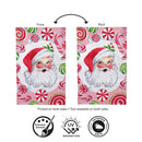 Jolly Sweet Santa Moire Flag House