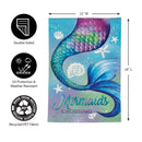 Mermaid Crossing Moire Garden Flag