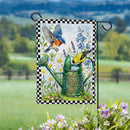 Gardening Birds Moire Flag Garden