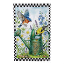 Gardening Birds Moire Flag House