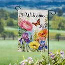 Flower Field Bloom Moire Flag Garden