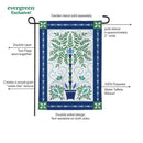 Seaside Retreat Patterned Floral Moire Flag Garden