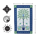 Seaside Retreat Patterned Floral Moire Flag House