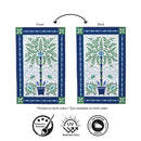 Seaside Retreat Patterned Floral Moire Flag House