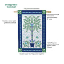 Seaside Retreat Patterned Floral Moire Flag House