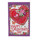 Hearts & Flowers Moire Flag House