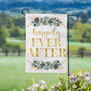Happily Ever After Moire Garden Flag