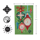 Heartfelt Cheer Ornaments Moire Flag House