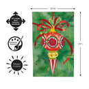 Elegant Red Ornament Moire Flag House