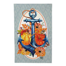 Anchored in Fall Moire Flag House