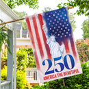 250th Anniversary America The Beautiful Moire House Flag