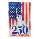 250th Anniversary America The Beautiful Moire House Flag