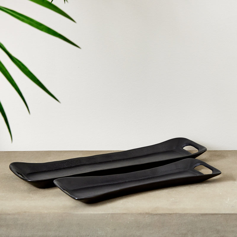 NAPA Home & Garden, SECILIA DECORATIVE TRAYS, SET OF 2,N2DK05BK