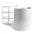 NAPA Home & Garden, FREMONT DEMILUNE PLANTER SHORT,N2MJ01WH