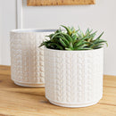 NAPA Home & Garden, GABLE POTS, SET OF 2,N2YG08WH