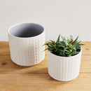 NAPA Home & Garden, GABLE POTS, SET OF 2,N2YG08WH