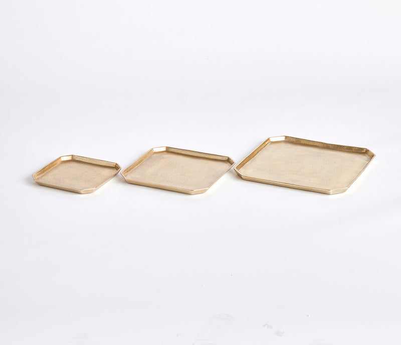 NAPA Home & Garden, DEZI SQUARE SERVING TRAYS, SET OF 3,N3DK35