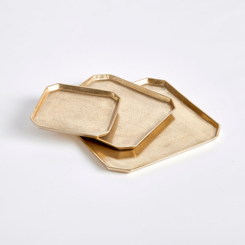 NAPA Home & Garden, DEZI SQUARE SERVING TRAYS, SET OF 3,N3DK35