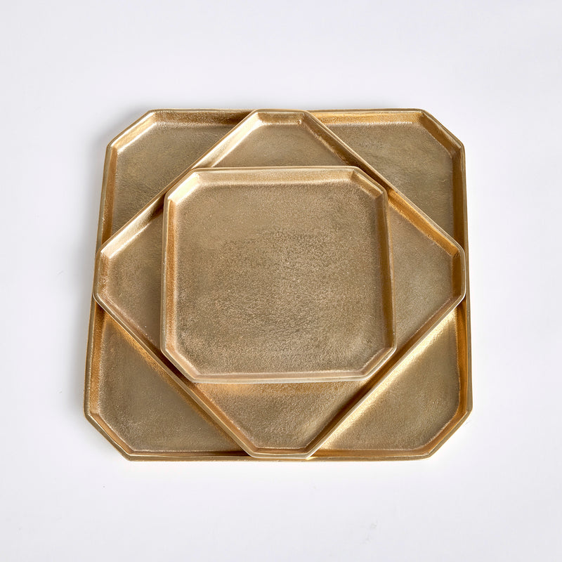 NAPA Home & Garden, DEZI SQUARE SERVING TRAYS, SET OF 3,N3DK35