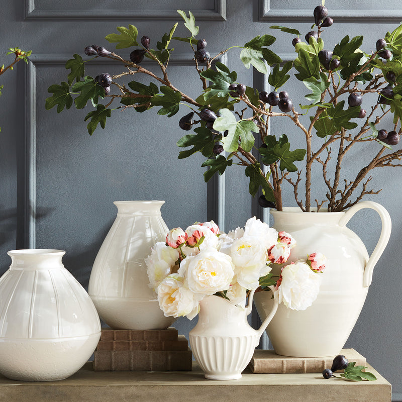 NAPA Home & Garden, CASCINA DECORATIVE PITCHER LARGE,N3MG31WH