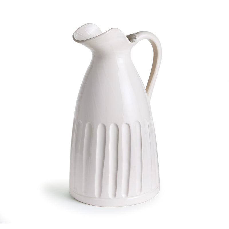 NAPA Home & Garden, CASCINA DECORATIVE PITCHER LARGE,N3MG31WH