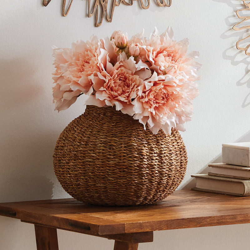 NAPA Home & Garden, SEAGRASS ROUND VASE,N3SG02