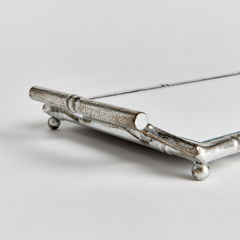 NAPA Home & Garden, DAPHNE NARROW MIRRORED TRAY WITH HANDLES,N3TY02SV