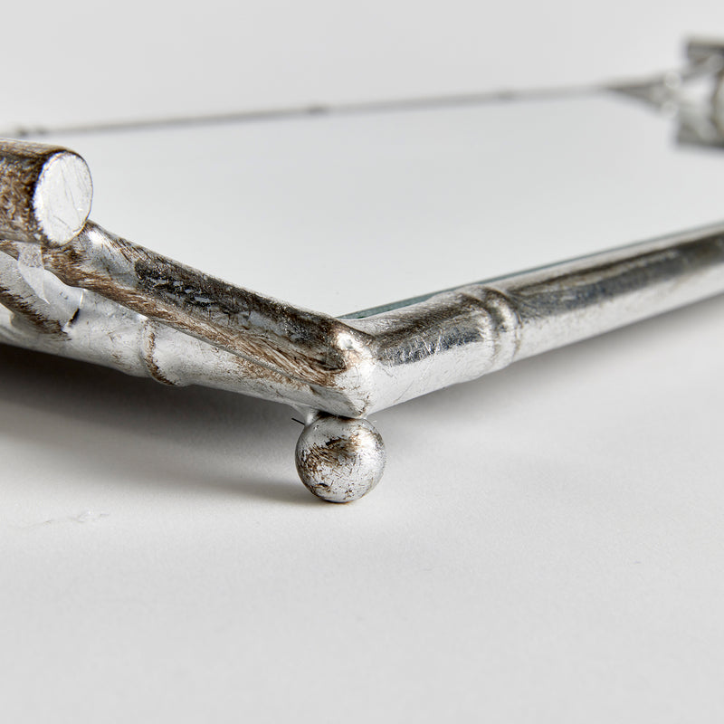 NAPA Home & Garden, DAPHNE NARROW MIRRORED TRAY WITH HANDLES,N3TY02SV