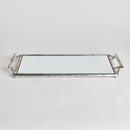 NAPA Home & Garden, DAPHNE NARROW MIRRORED TRAY WITH HANDLES,N3TY02SV