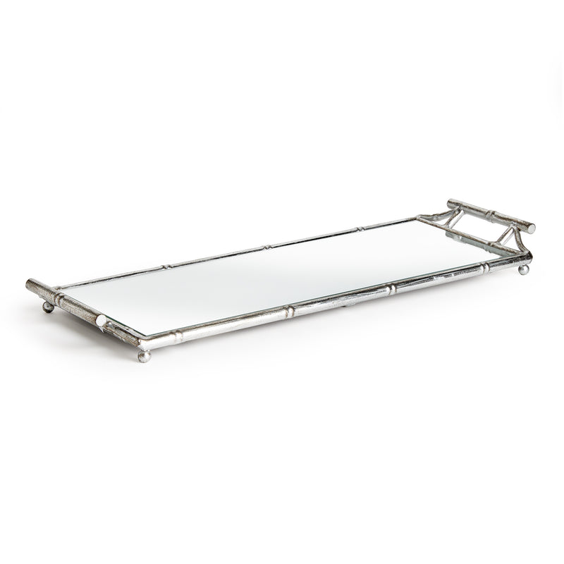 NAPA Home & Garden, DAPHNE NARROW MIRRORED TRAY WITH HANDLES,N3TY02SV