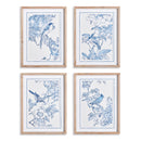 NAPA Home & Garden, MONOCHROMATIC BIRD STUDY, SET OF 4,N4NH07