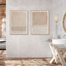 NAPA Home & Garden, COMPOSITION IN TAUPE GICLEES, SET OF 2,N4NH17