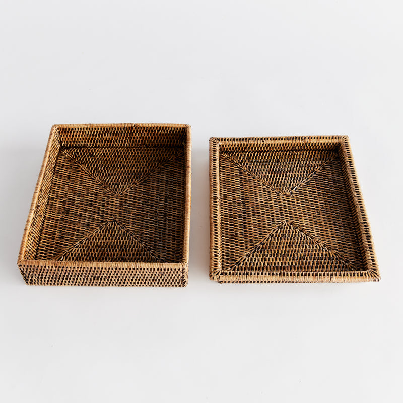 NAPA Home & Garden, BURMA RATTAN LIDDED LETTER BOX,N4TN01BR