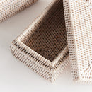 NAPA Home & Garden, BURMA RATTAN RECTANGULAR LIDDED BOXES, SET OF 2,N4TN03WH