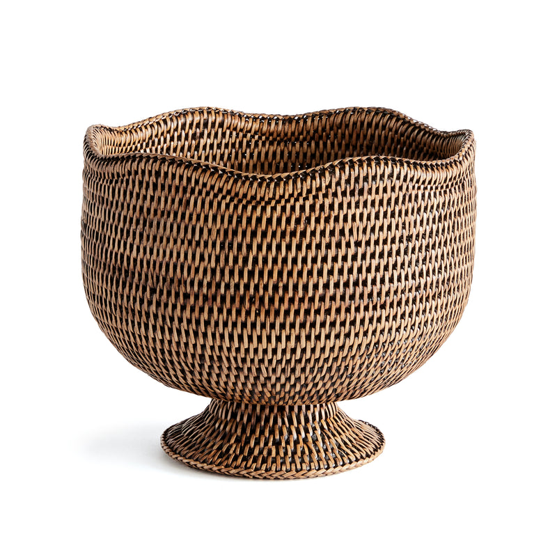 NAPA Home & Garden, BURMA RATTAN  FOOTED CACHEPOT,N4TN05BR