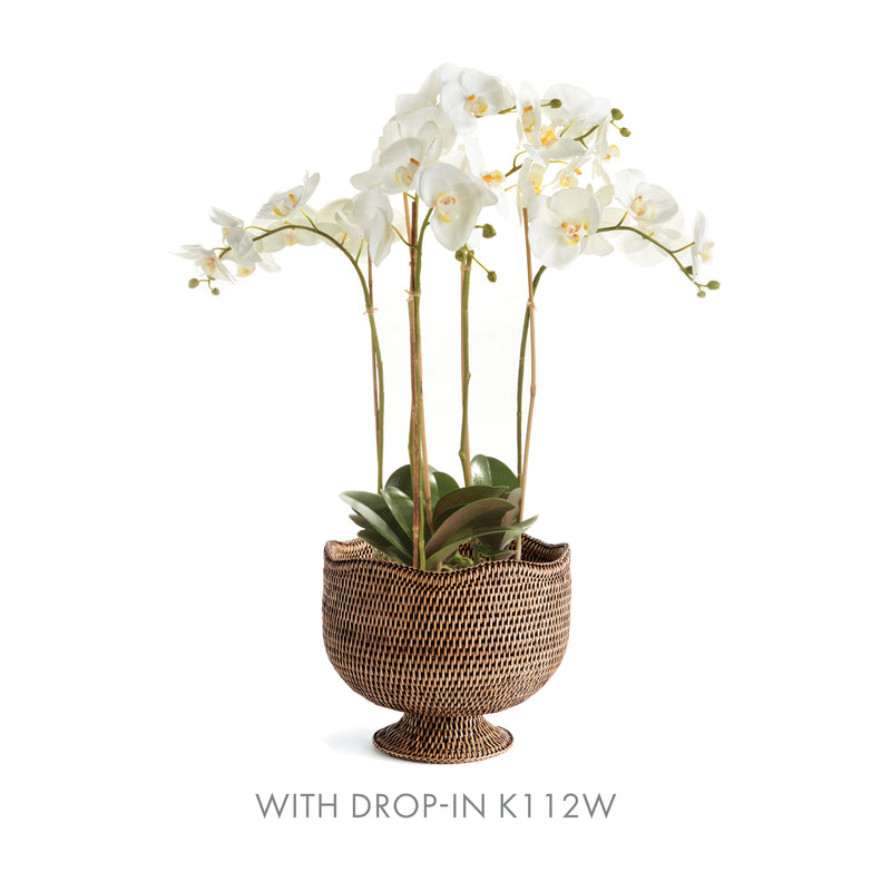NAPA Home & Garden, BURMA RATTAN  FOOTED CACHEPOT,N4TN05BR