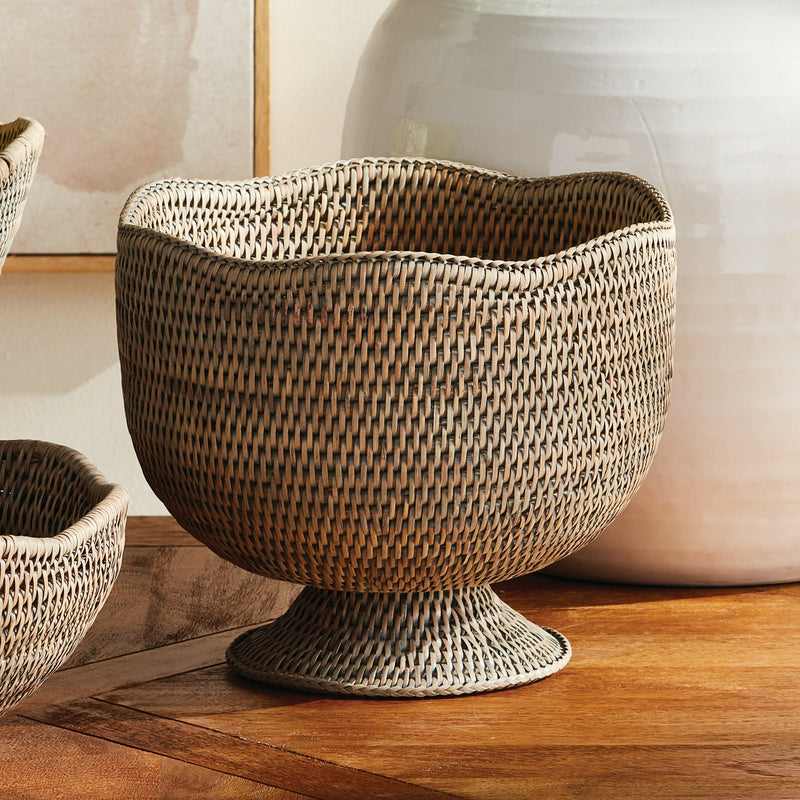 NAPA Home & Garden, Burma Rattan Footed Cachepot Collection