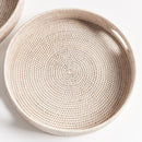 NAPA Home & Garden, BURMA RATTAN ROUND OTTOMAN TRAYS SMALL, SET OF 2,N4TN06WH