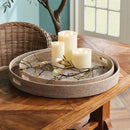 NAPA Home & Garden, BURMA RATTAN ROUND OTTOMAN TRAYS LARGE, SET OF 2,N4TN07WH