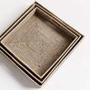 NAPA Home & Garden, BURMA RATTAN OTTOMAN TRAYS, SET OF 3,N4TN216GY