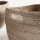 NAPA Home & Garden, BURMA RATTAN FAMILY BASKETS, SET OF 3,N4TN234GY