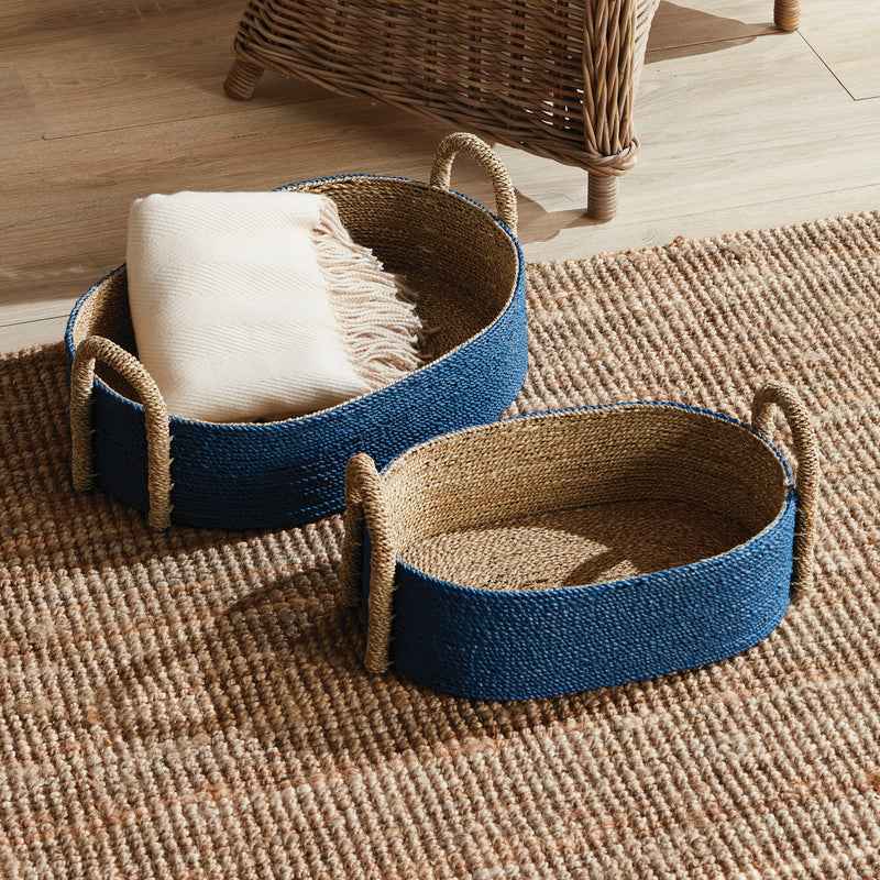 NAPA Home & Garden, TIANA SEAGRASS SHORT OVAL BASKETS, SET OF 2,N4WN04