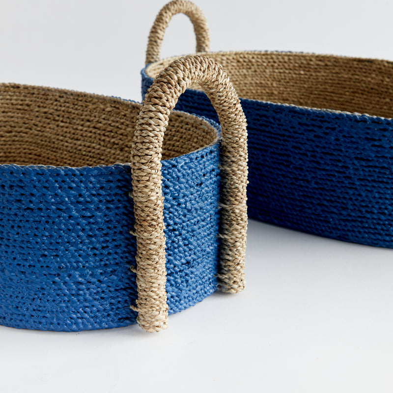 NAPA Home & Garden, TIANA SEAGRASS SHORT OVAL BASKETS, SET OF 2,N4WN04