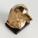 Distinguished Dog Bust Sculpture