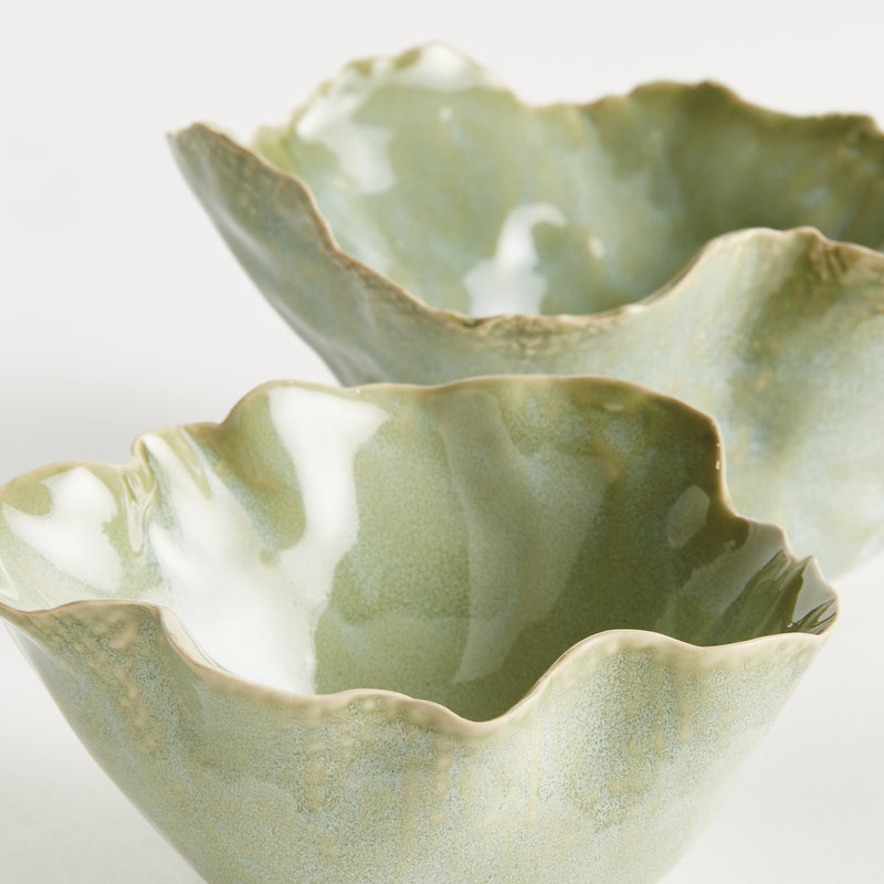 MORGAN DECORATIVE BOWLS, SET OF 2